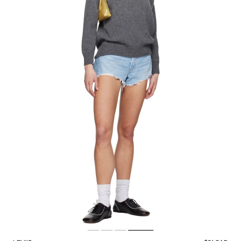 Levi’s 501 original light blue shorts 27